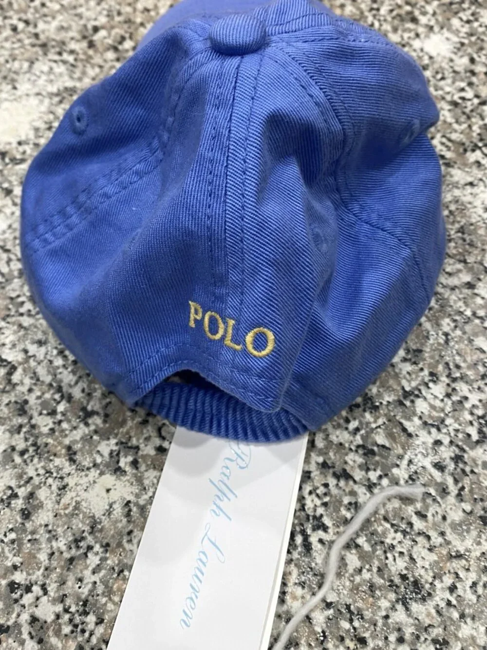 New With Tags Blue Iconic RALPH LAUREN Ball Cap-3-9 Months